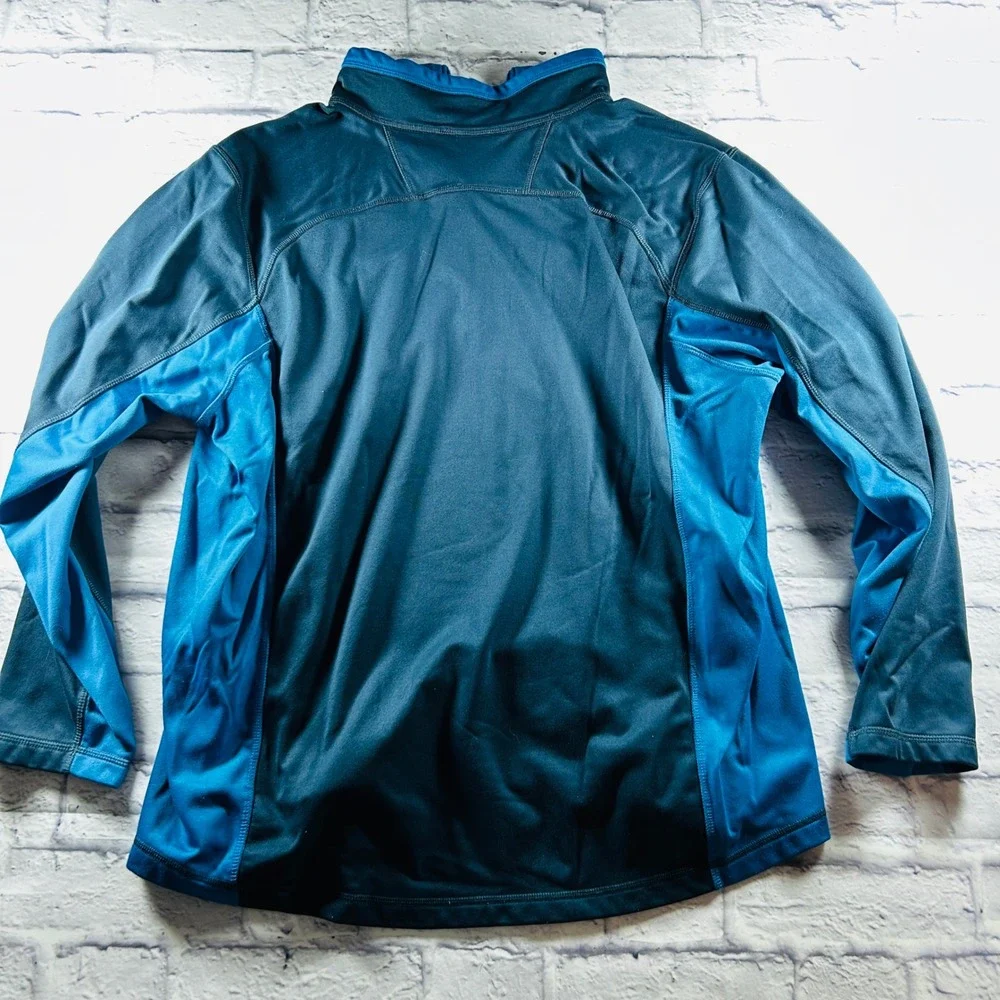 The North Face Mens XXL 1/4 Zip Pullover Sweatshirt Blue Technical Fleece Layer